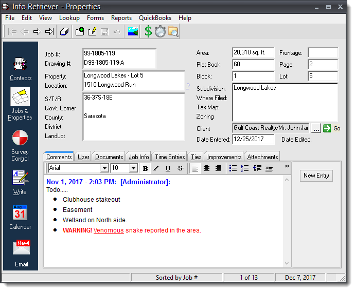 Info-Retriever 15: Jobs and Properties Info-Retriever 15: Jobs and Properties